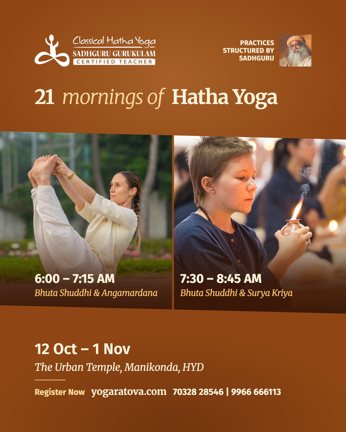 21 mornings of Hatha Yoga